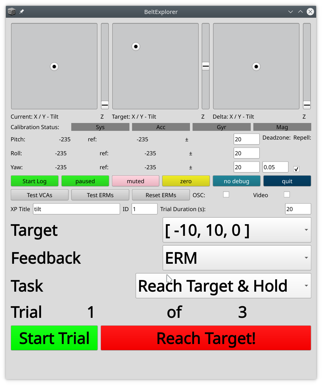 BeltController GUI